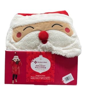 Member's Mark Adult Holiday Theme Pullover with Kangaroo Pocket (Santa Claus)